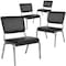 Flash Furniture HERCULES Series 1000 lb. Rated Black Antimicrobial Vinyl Bariatric Medical Reception Chair with 3/4 Panel Back, PK4 4-XU-DG-60442-660-2-BV-GG - alternate 4