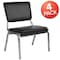 Flash Furniture HERCULES Series 1000 lb. Rated Black Antimicrobial Vinyl Bariatric Medical Reception Chair with 3/4 Panel Back, PK4 4-XU-DG-60442-660-2-BV-GG - alternate 3