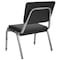 Flash Furniture HERCULES Series 1000 lb. Rated Black Antimicrobial Vinyl Bariatric Medical Reception Chair with 3/4 Panel Back, PK4 4-XU-DG-60442-660-2-BV-GG - alternate 5