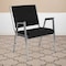Flash Furniture HERCULES Series 1000 lb. Rated Black Antimicrobial Fabric Bariatric Medical Reception Arm Chair, PK4 4-XU-DG-60443-670-1-BK-GG - alternate 1