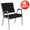 Flash Furniture HERCULES Series 1000 lb. Rated Black Antimicrobial Fabric Bariatric Medical Reception Arm Chair, PK4 4-XU-DG-60443-670-1-BK-GG - alternate 5