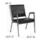 Flash Furniture HERCULES Series 1000 lb. Rated Black Antimicrobial Vinyl Bariatric Medical Reception Arm Chair, PK4 4-XU-DG-60443-670-1-BK-VY-GG - alternate 2