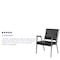 Flash Furniture HERCULES Series 1000 lb. Rated Black Antimicrobial Vinyl Bariatric Medical Reception Arm Chair, PK4 4-XU-DG-60443-670-1-BK-VY-GG - alternate 4