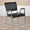 Flash Furniture HERCULES Series 1000 lb. Rated Black Antimicrobial Vinyl Bariatric Medical Reception Arm Chair with Panel Back, PK4 4-XU-DG-60443-670-2-BV-GG - alternate 1