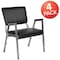 Flash Furniture HERCULES Series 1000 lb. Rated Black Antimicrobial Vinyl Bariatric Medical Reception Arm Chair with Panel Back, PK4 4-XU-DG-60443-670-2-BV-GG - alternate 6