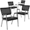 Flash Furniture HERCULES Series 1000 lb. Rated Black Antimicrobial Vinyl Bariatric Medical Reception Arm Chair with Panel Back, PK4 4-XU-DG-60443-670-2-BV-GG - alternate 5