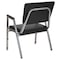 Flash Furniture HERCULES Series 1000 lb. Rated Black Antimicrobial Vinyl Bariatric Medical Reception Arm Chair with Panel Back, PK4 4-XU-DG-60443-670-2-BV-GG - alternate 4