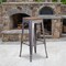 Flash Furniture Clear Backless Metal Stool, 30", PK4 4-XU-DG-TP0004-30-WD-GG - alternate 1