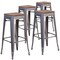 Flash Furniture Clear Backless Metal Stool, 30", PK4 4-XU-DG-TP0004-30-WD-GG - alternate 9