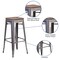 Flash Furniture Clear Backless Metal Stool, 30", PK4 4-XU-DG-TP0004-30-WD-GG - alternate 3
