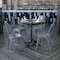Flash Furniture Lincoln 4 Pack Silver Antique Finish with Clear Coat Metal Indoor Stackable Chair 4-XU-DG-TP001-GG - alternate 1