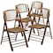 Flash Furniture American Champion Bamboo Folding Chair, PK4 4-X-62111-BAM-GG - alternate 8