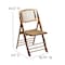 Flash Furniture American Champion Bamboo Folding Chair, PK4 4-X-62111-BAM-GG - alternate 6