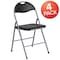 Flash Furniture Black Vinyl Folding Chair, PK4 4-YB-YJ806H-GG - alternate 8