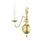 Livex Lighting Williamsburgh 1 Light Polished Brass Wal 5001-02 - alternate 3