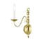 Livex Lighting Williamsburgh 1 Light Polished Brass Wal 5001-02 - alternate 4