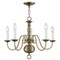 Livex Lighting Williamsburgh 5 Light Antique Brass Chan 5005-01 - alternate 2