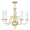 Livex Lighting Williamsburgh 5 Light Polished Brass Cha 5005-02 - alternate 1
