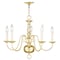 Livex Lighting Williamsburgh 5 Light Polished Brass Cha 5005-02 - alternate 2