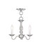 Livex Lighting Williamsburgh 3 Light Brushed Nickel Convertible 5009-91 - alternate 1