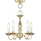 Livex Lighting Williamsburgh 5 Light Polished Brass Convertible 5011-02 - alternate 1
