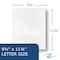 Kaboom Case of White Paper Pocket Folders, 11.75"x9.5", Twin Pockets hold 25 sheets ea, 11 pt tag board, PK250 50118cs - alternate 3
