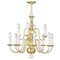 Livex Lighting Williamsburgh 12 Light Polished Brass Chandelier 5012-02 - alternate 1