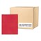 Roaring Spring Case of Red Paper Pocket Folders, 11.75"x9.5", Twin Pockets hold 25 sheets each, 11 pt tag board, PK250 50123cs - alternate 5