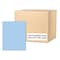 Roaring Spring Case of Light Blue Paper Pocket Folders, 11.75"x9.5", Twin Pockets hold 25 sht each, 11 pt tag board, PK250 50124cs - alternate 2