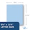 Roaring Spring Case of Light Blue Paper Pocket Folders, 11.75"x9.5", Twin Pockets hold 25 sht each, 11 pt tag board, PK250 50124cs - alternate 8
