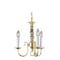 Livex Lighting Williamsburgh 3 Light Polished Brass Mini Chandelier 5013-02 - alternate 1