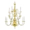 Livex Lighting Williamsburgh 16 Light Polished Brass Chandelier 5016-02 - alternate 1