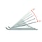 Durable Office Products DURABLE Laptop Stand FOLD - Upto 15" Screen Size Notebook Support - Aluminum - Silver 505123 - alternate 4