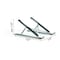 Durable Office Products DURABLE Laptop Stand FOLD - Upto 15" Screen Size Notebook Support - Aluminum - Silver 505123 - alternate 5