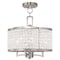 Livex Lighting Grammercy 4 Light Brushed Nickel Convertible Chandelier/Ceiling Mount 50574-91 - alternate 1