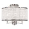 Livex Lighting Grammercy 4 Light Brushed Nickel Convertible Chandelier/Ceiling Mount 50574-91 - alternate 2