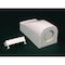 Legrand Entrance End Fitting, PN10 Series, 1 Channel, 0.875 in W, 0.812 in H, 3.87 in L, Ivory PN10F21V - alternate 2
