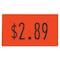Garvey Pricing Label Kit, 1-Line, Red, PK3 90945 - alternate 2