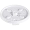 Dart Lid for 8 oz. Hot Cup, Flat, Lock Back Tear Tab, White, Pk1000 8FTL - alternate 2