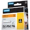 Dymo Label Tape Cartridge, Black on Orange, Labels/Roll: Continuous 18436 - alternate 2