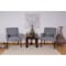 Boss Guest Chair, Gray Seat, Gray Back, 26 in W 27" L 38-1/2" H, Box, Fabric Seat B659-MG - alternate 2