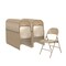 National Public Seating Folding Chair, Steel, Beige, PK4 51 - alternate 6