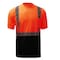 Gss Safety Hi-Vis Two Tone Short Sleeve Shirt, 100% Polyester Birdseye, Orange, 3XL 5112-3XL - alternate 3