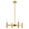 Livex Lighting Copenhagen 4 Light Satin Brass Mini Chandelier 51134-12 - alternate 2