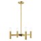 Livex Lighting Copenhagen 4 Light Satin Brass Mini Chandelier 51134-12 - alternate 5