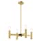 Livex Lighting Copenhagen 4 Light Satin Brass Mini Chandelier 51134-12 - alternate 6