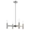 Livex Lighting Copenhagen 4 Light Brushed Nickel Mini Chandelier 51134-91 - alternate 6