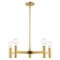 Livex Lighting Copenhagen 5 Light Satin Brass Chandelier 51135-12 - alternate 2