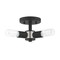 Livex Lighting Copenhagen 3 Light Black Ceiling Mount 51137-04 - alternate 6