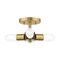 Livex Lighting Copenhagen 3 Light Satin Brass Ceiling M 51137-12 - alternate 1